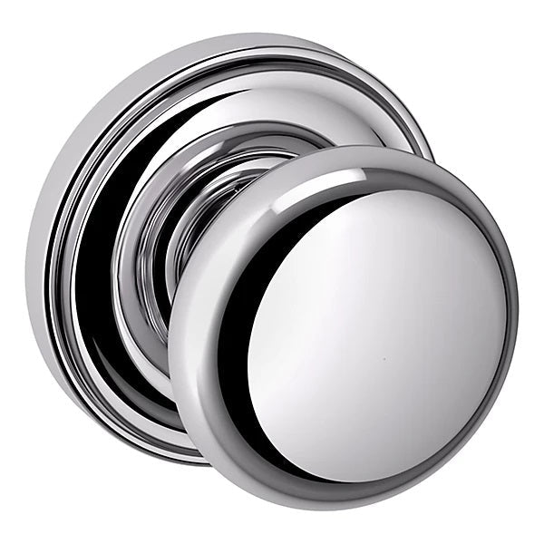 Baldwin Estate 5015 Half Dummy Knob with 5048 Rose in Polished Chrome finish