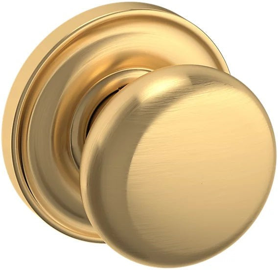 Baldwin Estate 5015 Half Dummy Knob with 5048 Rosette in Lifetime Satin Brass finish