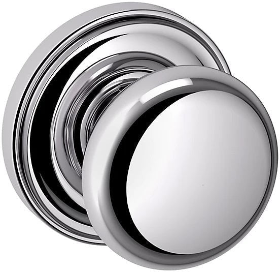 Baldwin Estate 5015 Half Dummy Knob with 5048 Rosette in Polished Chrome finish