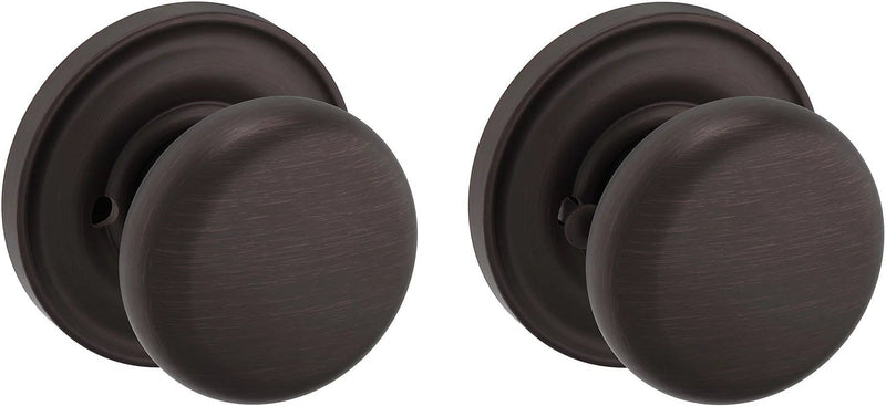 Baldwin Estate 5015 Privacy Knob with 5048 Rosette in Venetian Bronze finish