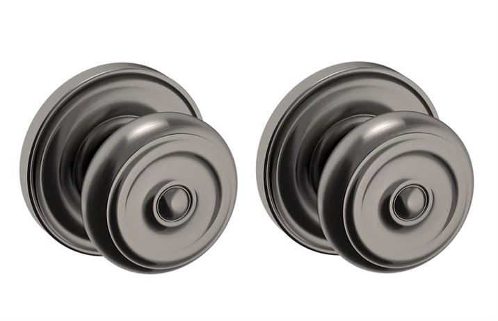 Baldwin Estate 5020 Full Dummy Knob with 5048 Rose in Graphite Nickel finish