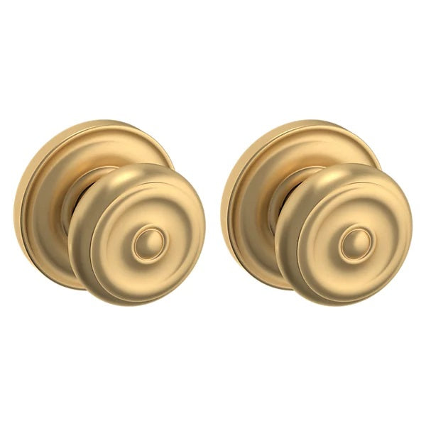 Baldwin Estate 5020 Full Dummy Knob with 5048 Rose in Vintage Brass finish