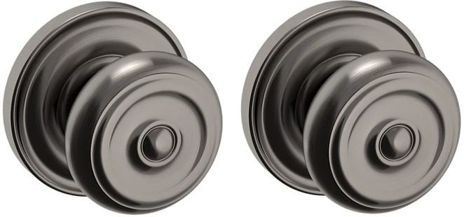 Baldwin Estate 5020 Full Dummy Knob with 5048 Rosette in Graphite Nickel finish