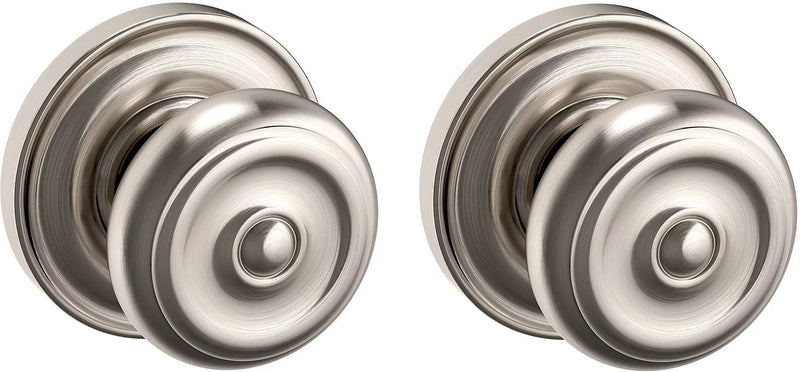 Baldwin Estate 5020 Full Dummy Knob with 5048 Rosette in Lifetime Satin Nickel finish