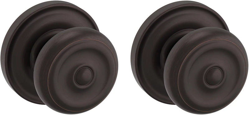 Baldwin Estate 5020 Full Dummy Knob with 5048 Rosette in Venetian Bronze finish