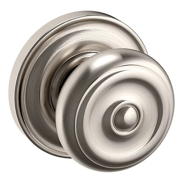 Baldwin Estate 5020 Half Dummy Knob with 5048 Rose in Lifetime Satin Nickel finish