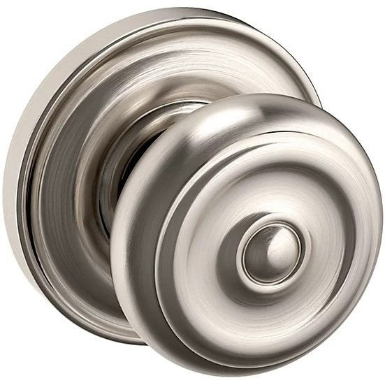 Baldwin Estate 5020 Half Dummy Knob with 5048 Rosette in Lifetime Satin Nickel finish