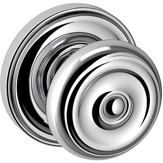 Baldwin Estate 5020 Half Dummy Knob with 5048 Rosette in Polished Chrome finish