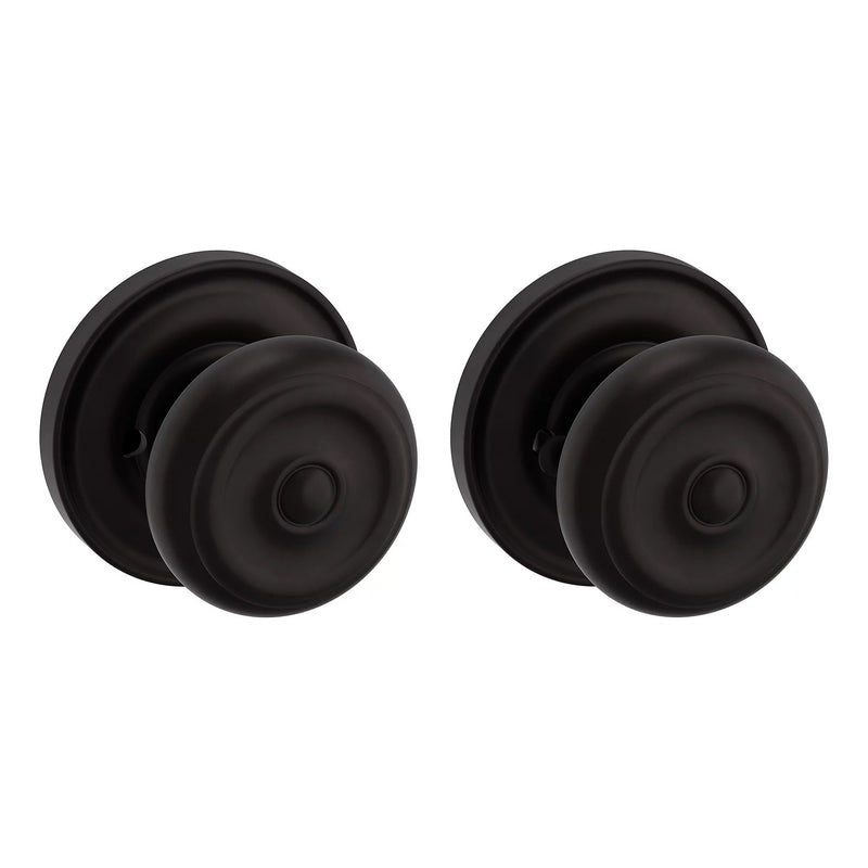 Baldwin Estate 5020 Privacy Knob with 5048 Rose in Oil Rubbed Bronze finish