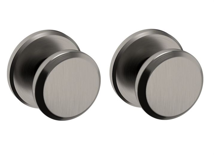 Baldwin Estate 5023 Full Dummy Knob with R016 Rose in Graphite Nickel finish