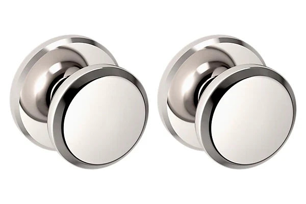 Baldwin Estate 5023 Full Dummy Knob with R016 Rose in Lifetime Polished Nickel finish