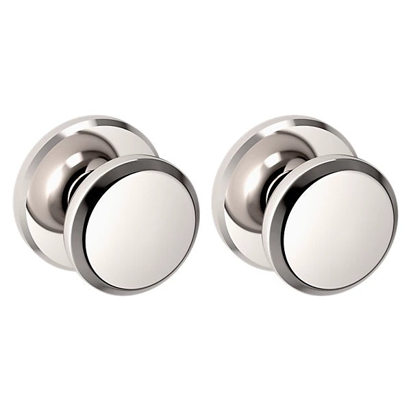 Baldwin Estate 5023 Passage Knob with R016 Rose in Lifetime Polished Nickel finish