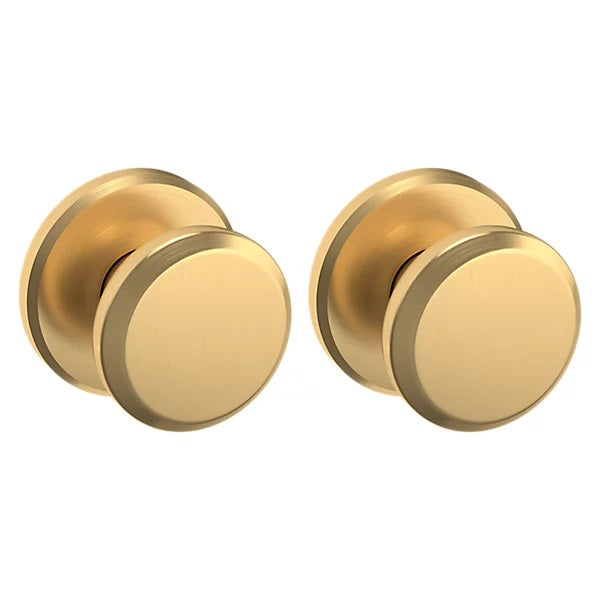 Baldwin Estate 5023 Passage Knob with R016 Rose in Lifetime Satin Brass finish