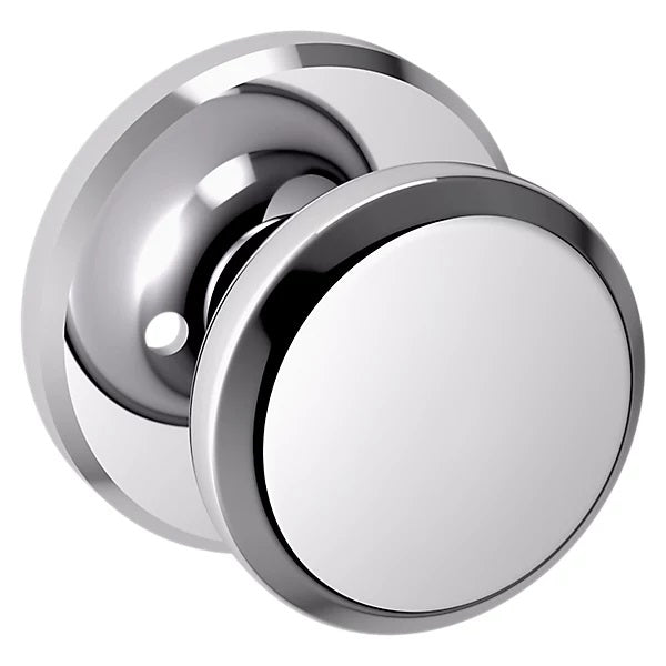 Baldwin Estate 5023 Privacy Knob with R016 Rose in Polished Chrome finish