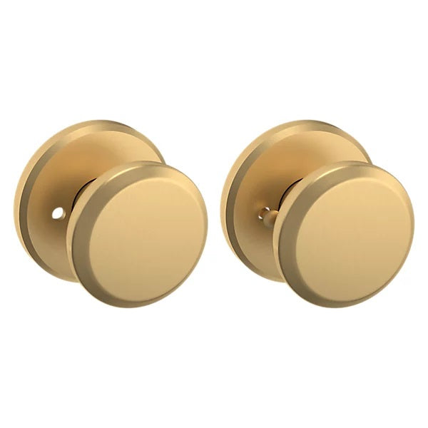 Baldwin Estate 5023 Privacy Knob with R016 Rose in Vintage Brass finish