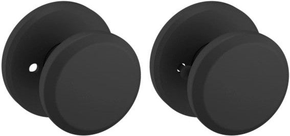 Baldwin Estate 5023 Privacy Knob with R016 Rosette in Satin Black finish