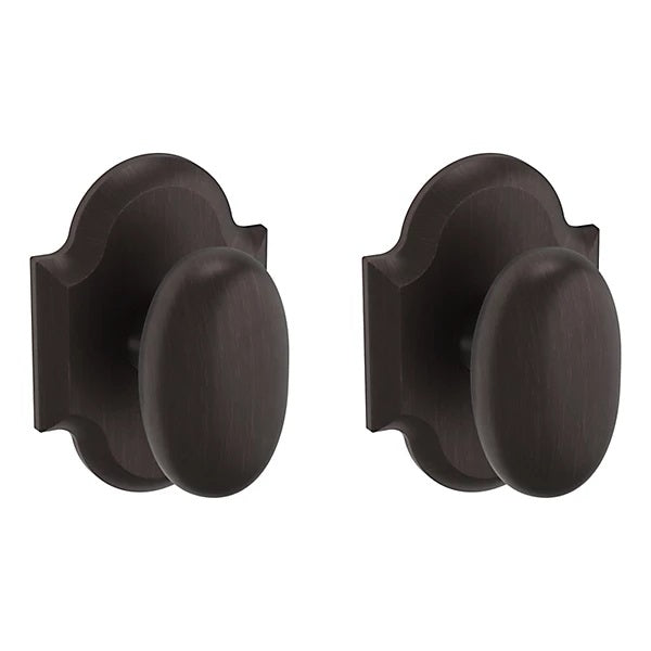 Baldwin Estate 5024 Full Dummy Knob with R030 Rose in Venetian Bronze finish