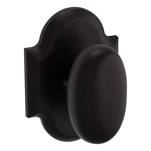 Baldwin Estate 5024 Half Dummy Knob with R030 Rose in Oil Rubbed Bronze finish