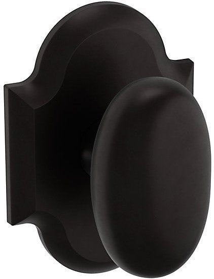 Baldwin Estate 5024 Half Dummy Knob with R030 Rosette in Oil Rubbed Bronze finish