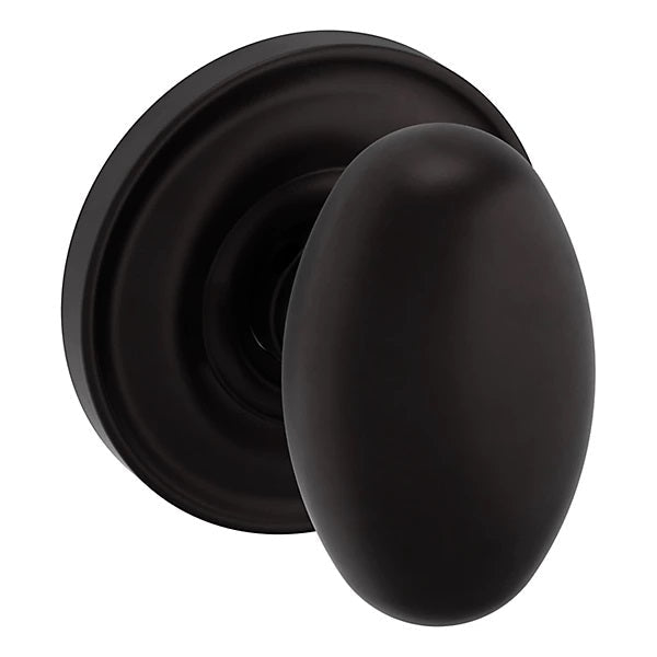 Baldwin Estate 5025 Half Dummy Knob with 5048 Rose in Oil Rubbed Bronze finish