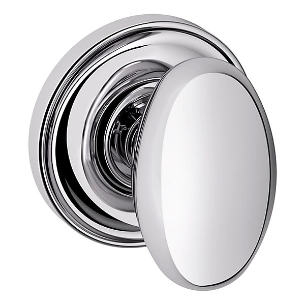 Baldwin Estate 5025 Half Dummy Knob with 5048 Rose in Polished Chrome finish