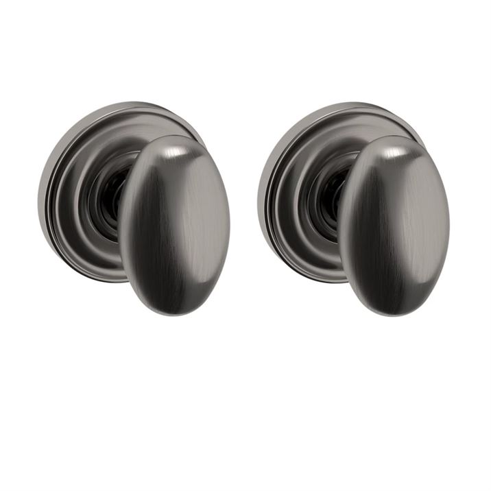 Baldwin Estate 5025 Passage Knob with 5048 Rose in Graphite Nickel finish