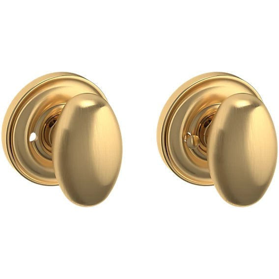 Baldwin Estate 5025 Privacy Knob with 5048 Rosette in Lifetime Satin Brass finish