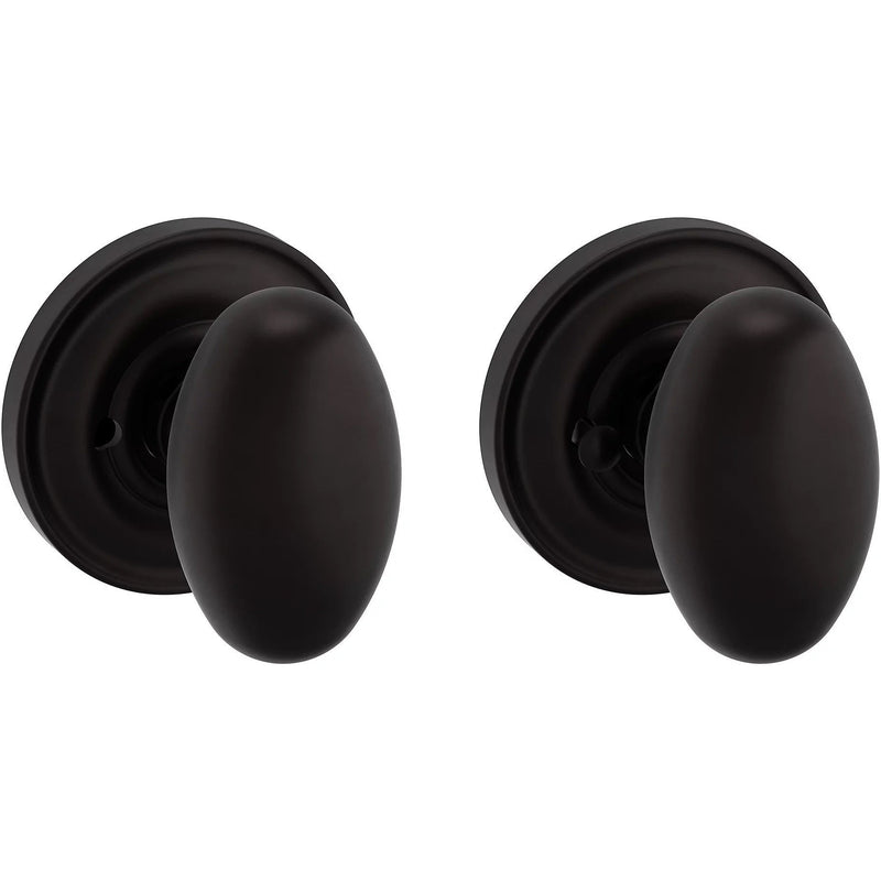 Baldwin Estate 5025 Privacy Knob with 5048 Rosette in Oil Rubbed Bronze finish