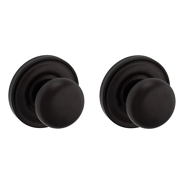 Baldwin Estate 5030 Full Dummy Knob with 5048 Rose in Oil Rubbed Bronze finish