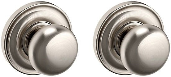 Baldwin Estate 5030 Full Dummy Knob with 5048 Rosette in Lifetime Satin Nickel finish