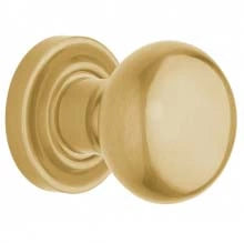 Baldwin Estate 5030 Half Dummy Knob with 5048 Rose in Lifetime Satin Brass finish