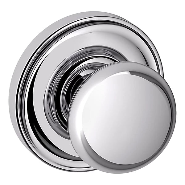 Baldwin Estate 5030 Half Dummy Knob with 5048 Rose in Polished Chrome finish