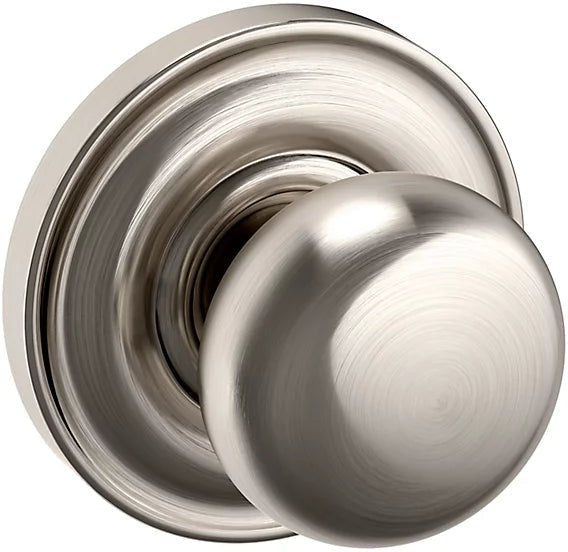 Baldwin Estate 5030 Half Dummy Knob with 5048 Rosette in Lifetime Satin Nickel finish