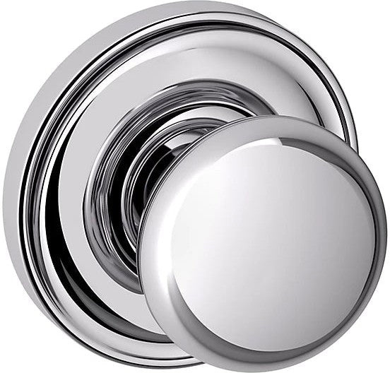 Baldwin Estate 5030 Half Dummy Knob with 5048 Rosette in Polished Chrome finish