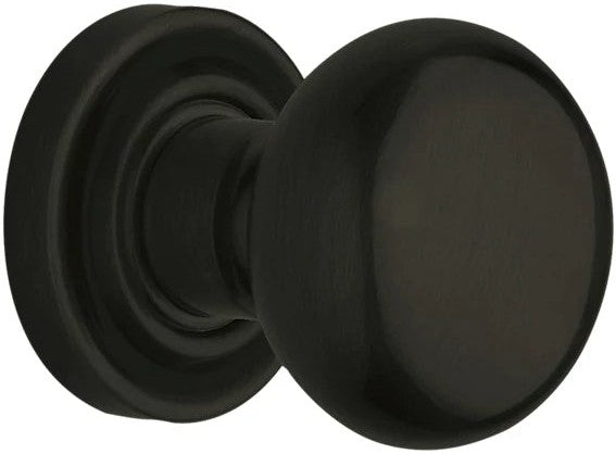 Baldwin Estate 5030 Half Dummy Knob with 5048 Rosette in Satin Black finish