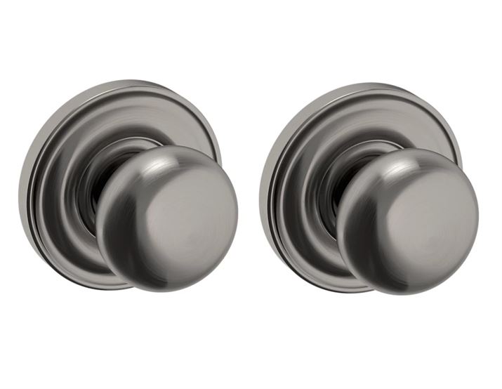 Baldwin Estate 5030 Passage Knob with 5048 Rose in Graphite Nickel finish