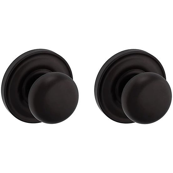 Baldwin Estate 5030 Passage Knob with 5048 Rosette in Oil Rubbed Bronze finish