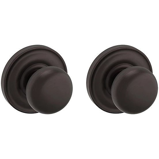 Baldwin Estate 5030 Passage Knob with 5048 Rosette in Venetian Bronze finish