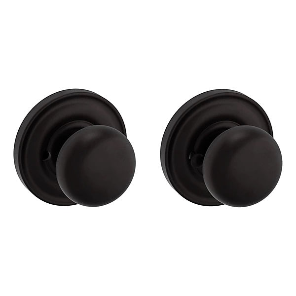 Baldwin Estate 5030 Privacy Knob with 5048 Rose in Oil Rubbed Bronze finish