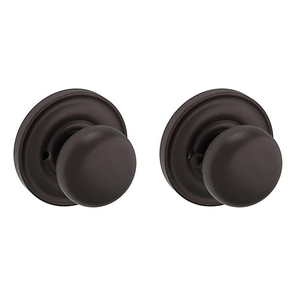 Baldwin Estate 5030 Privacy Knob with 5048 Rose in Venetian Bronze finish