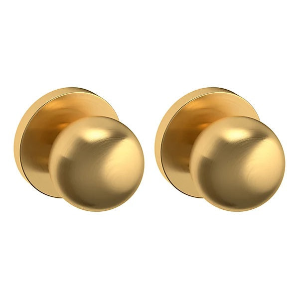 Baldwin Estate 5041 Full Dummy Knob with 5046 Rose in Lifetime Satin Brass finish