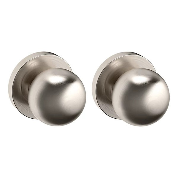 Baldwin Estate 5041 Full Dummy Knob with 5046 Rose in Lifetime Satin Nickel finish