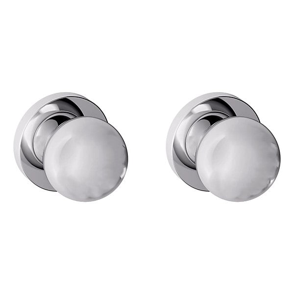 Baldwin Estate 5041 Full Dummy Knob with 5046 Rose in Polished Chrome finish