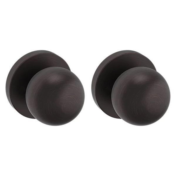 Baldwin Estate 5041 Full Dummy Knob with 5046 Rose in Venetian Bronze finish