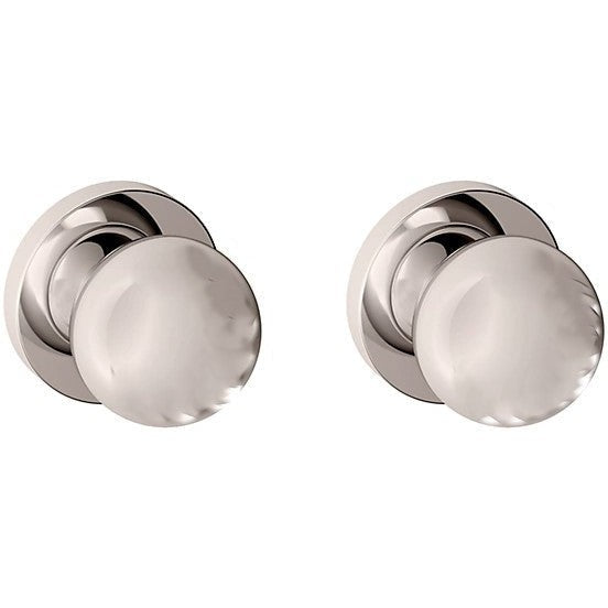 Baldwin Estate 5041 Full Dummy Knob with 5046 Rosette in Lifetime Polished Nickel finish