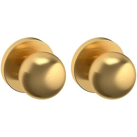 Baldwin Estate 5041 Full Dummy Knob with 5046 Rosette in Lifetime Satin Brass finish