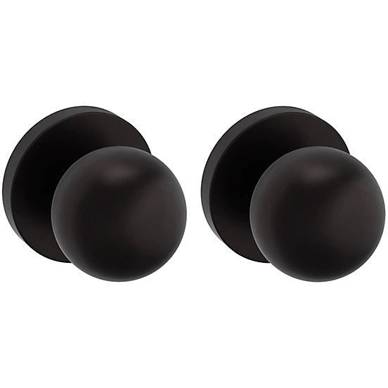 Baldwin Estate 5041 Full Dummy Knob with 5046 Rosette in Oil Rubbed Bronze finish