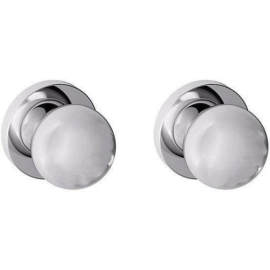 Baldwin Estate 5041 Full Dummy Knob with 5046 Rosette in Polished Chrome finish