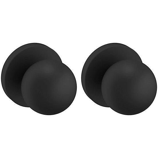 Baldwin Estate 5041 Full Dummy Knob with 5046 Rosette in Satin Black finish