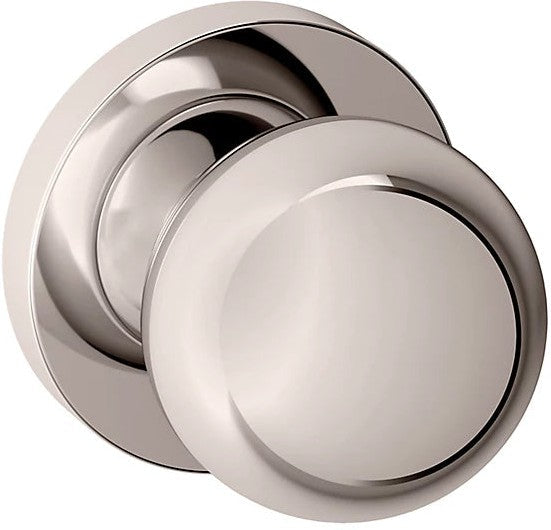 Baldwin Estate 5041 Half Dummy Knob with 5046 Rosette in Lifetime Polished Nickel finish